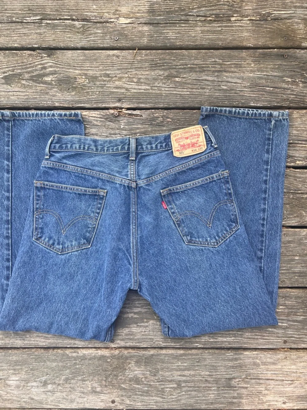 Levi's Men's Blue Denim Jeans - Classic Straight Fit